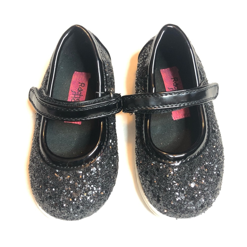 Rachel shoes Lil Aries Mary Jane flat glitter baby shoes